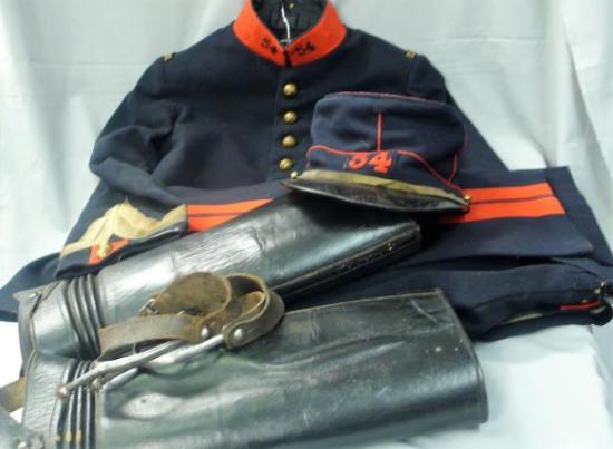 FRENCH ARTILLERY NCO'S UNIFORM. POSSIBLY EARLY WW1