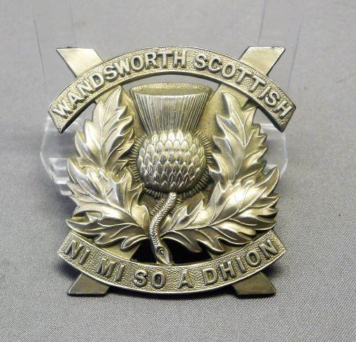 WANDSWORTH SCOTTISH WW1 GLENGARRY BADGE