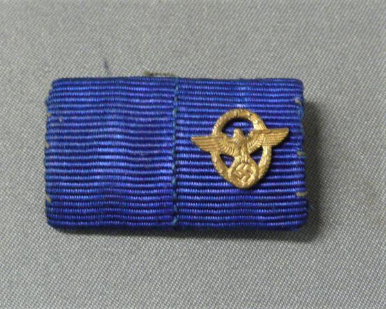 WWII   GERMAN POLICE MEDAL RIBBON BAR