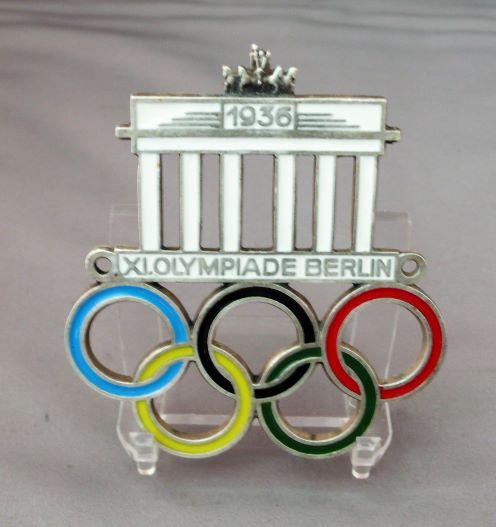 1936 BERLIN OLYMPIC GAMES CAR BADGE