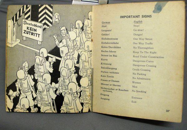 WW2   U.S.A.  SOLDIERS GERMAN LANGUAGE BOOK