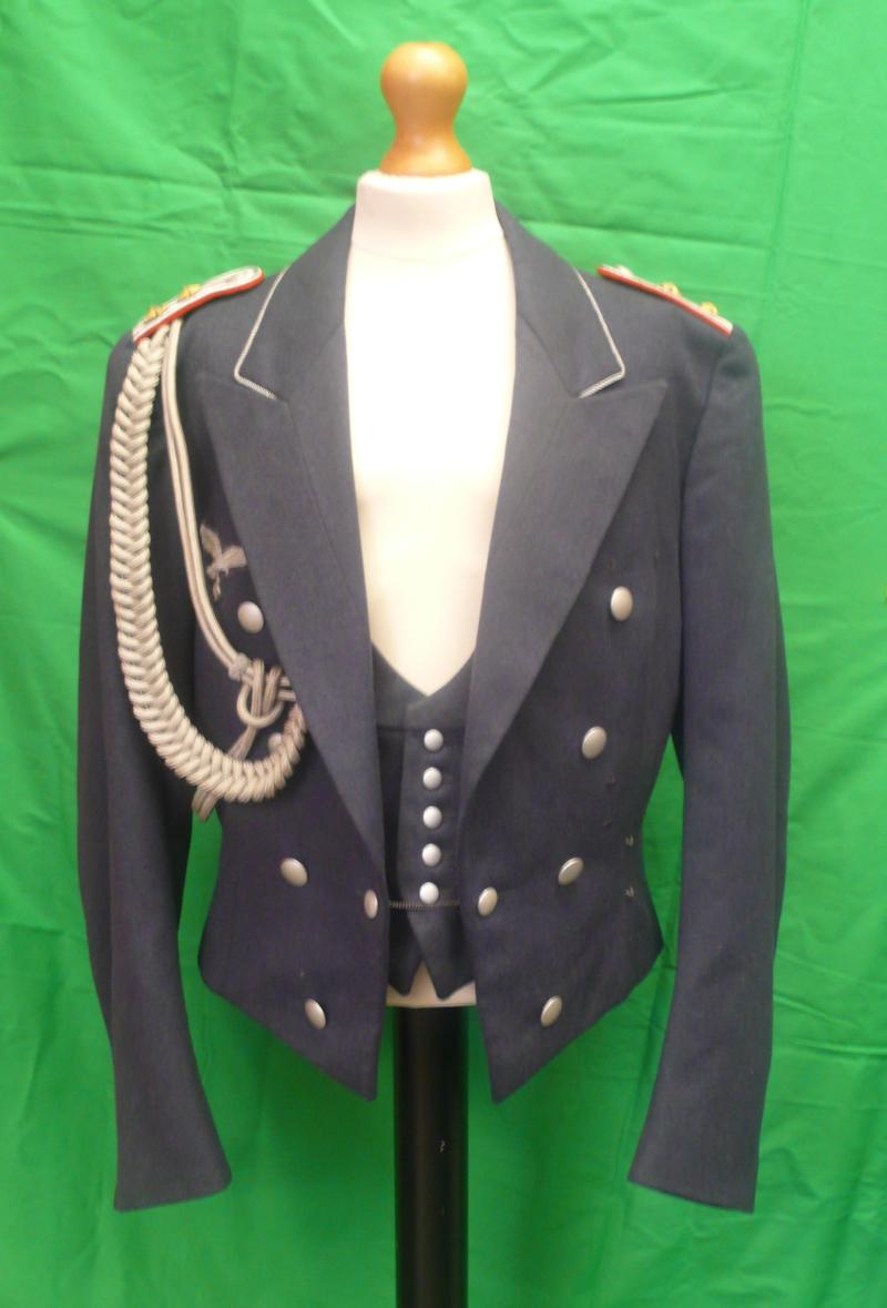 LUFTWAFFE GALA EVENING DRESS JACKET AND WAISTCOAT